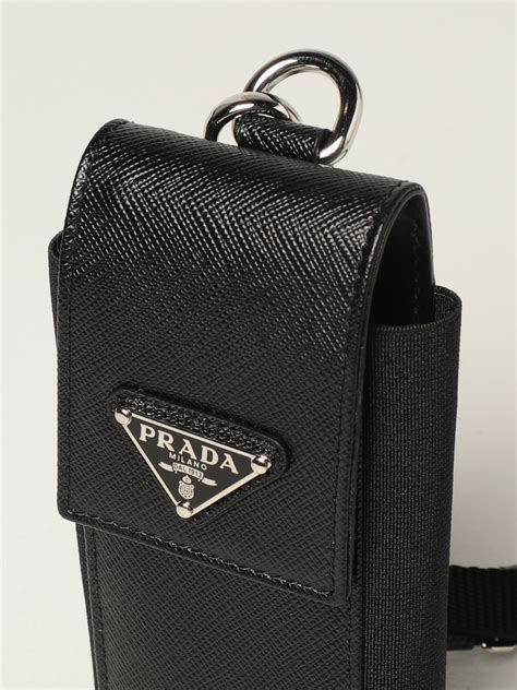 prada phone bag men|prada cell phone saffiano case.